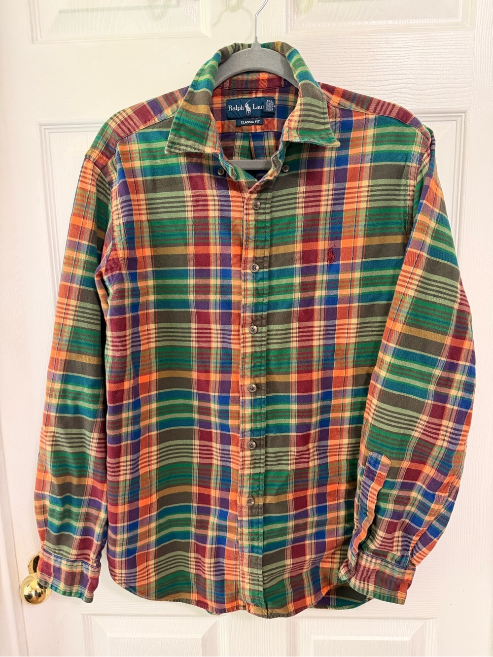Ralph Lauren Men’s Plaid Button-Down Shirt/Flannel